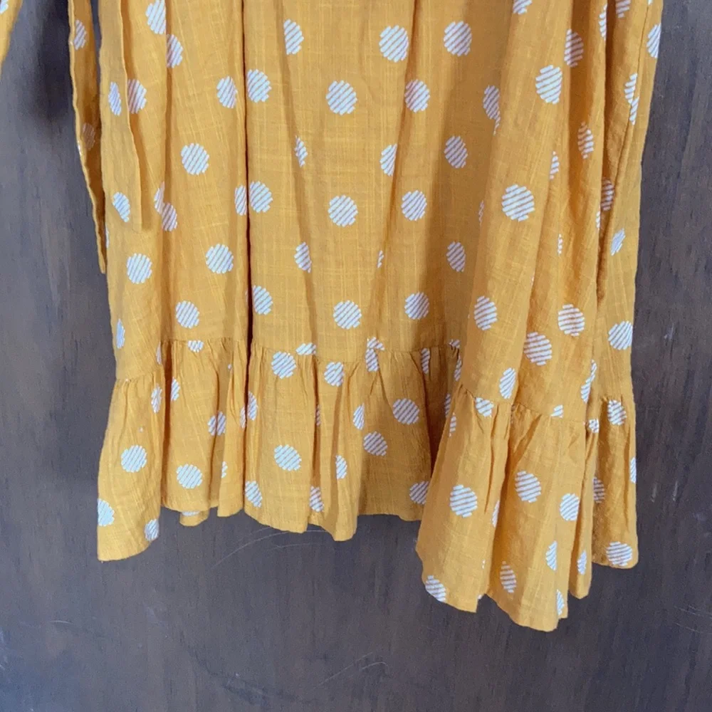 LC Lauren Conrad print faux wrap dress ruffle detail elastic waist XXL - Picture 16 of 17